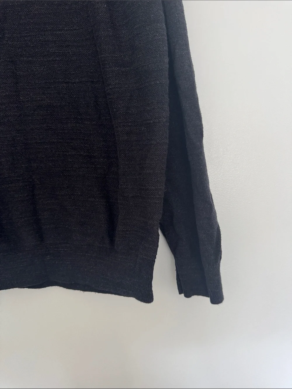 J. Crew Men's Black Crewneck Pullover Sweater